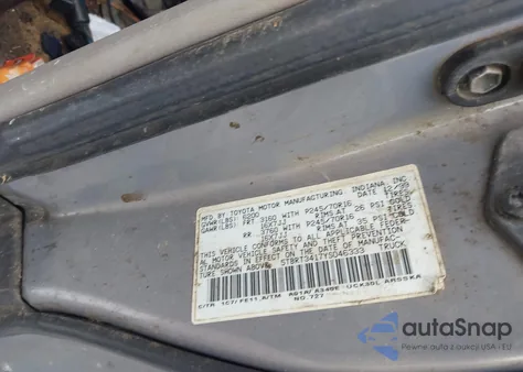 2000 Toyota Tundra Sr5 V8 z USA, uszkodzony, nr VIN 5TBRT3417YS046333